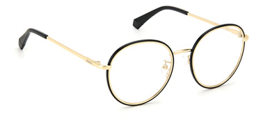 Premium Women Polaroid Eyeglasses: PLD D438/G - Black Gold(2) - SpecSMART Eye Clinic (Diagonal View)